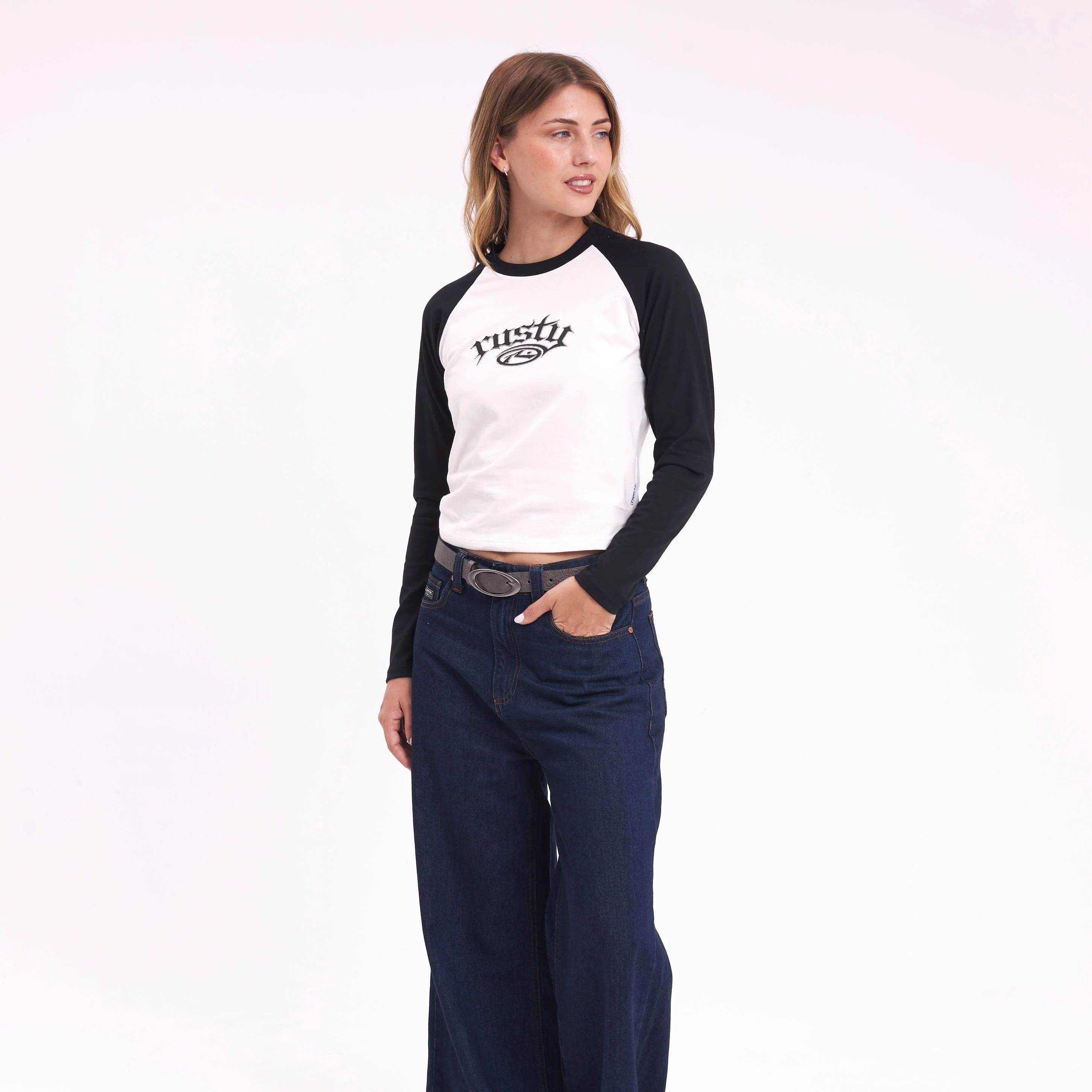 Remera Ml Rusty New Break Ls Fitted Tee Snow White - Image 5